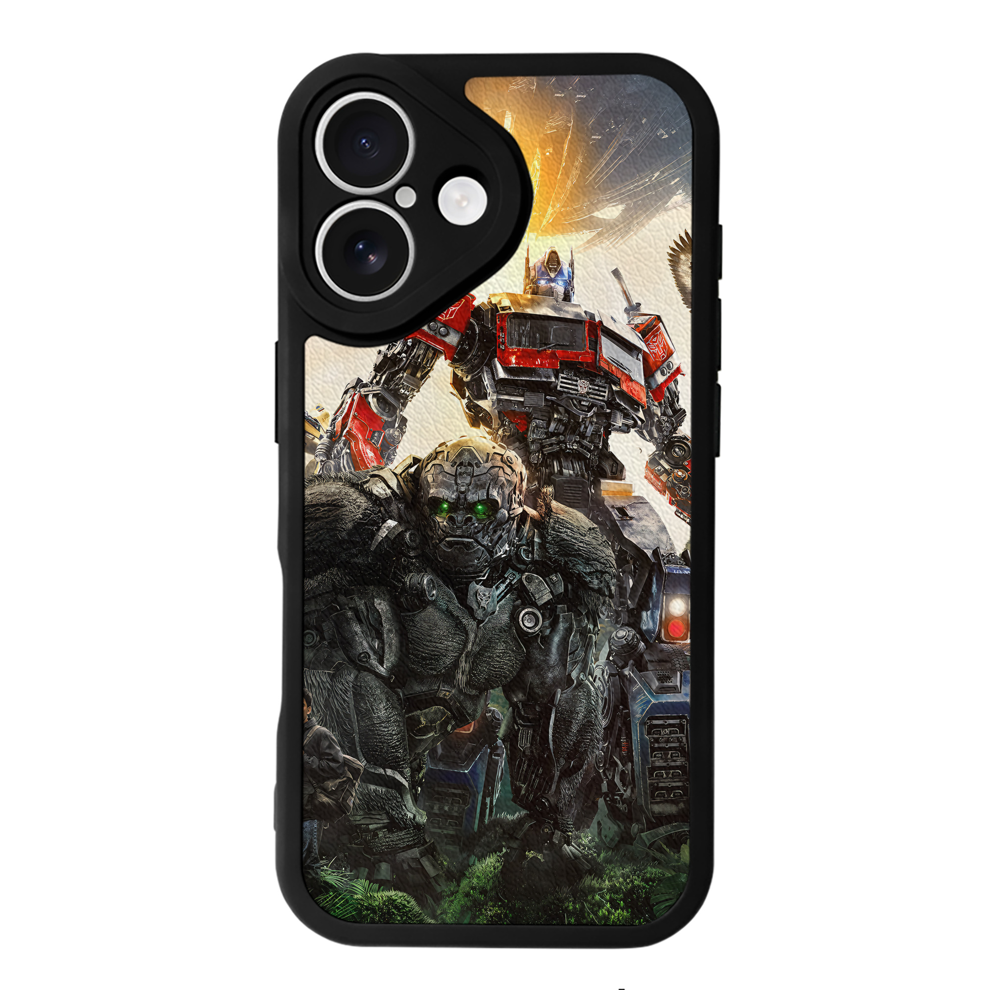 （画像用） Transformers トランスフォーマー 【iPhone 16シリーズ対応】シリコンスマホケース（レザー調） 材質：シリコン